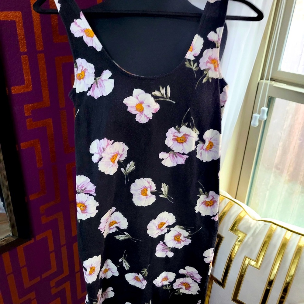 Cute throw on print fitted dress